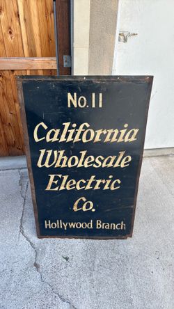 Vintage California electric sign
