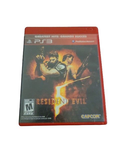 Resident Evil 5 Greatest Hits Sony PlayStation 3 PS3, 2009 - No Manual Tested