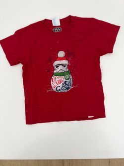 Star Wars Stormtrooper Snowman Holiday Tee Youth XS
