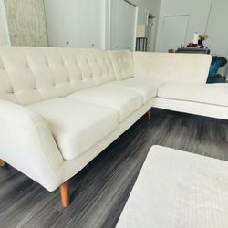 Modern Sofa with Mid-Century Style Couch