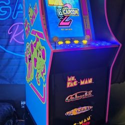 Retro Ms Pac Man Arcade1up Cabinet With Over 15,000 Video Games
