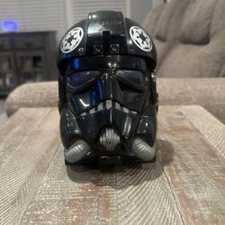 Vintage Star Wars Imperial Trooper Helmet playset that opens up into a mini base / play environment.