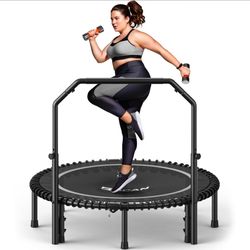 2026 model BCAN 40 /48 " Fitness Trampoline with Handlebar