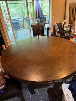 60” wooden dining room table