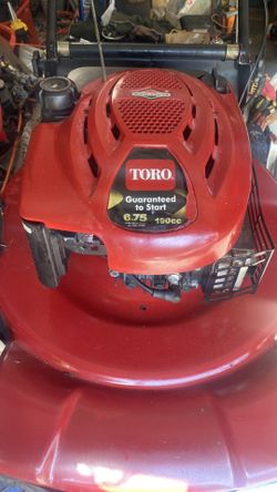 Toro lawnmower 22 inch cut 675 motor new carburetor ready to go read the description
