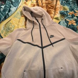 Pink And Grey Nike Tech Fleece 