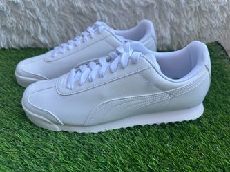 Men Puma Roma White Low-Top Sneakers size 10