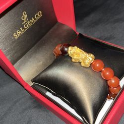 24k Gold Piyao Pixiu Bracelet 