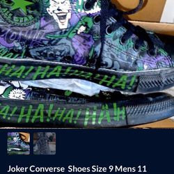 $45 Special Edition Joker Converse With Box 
