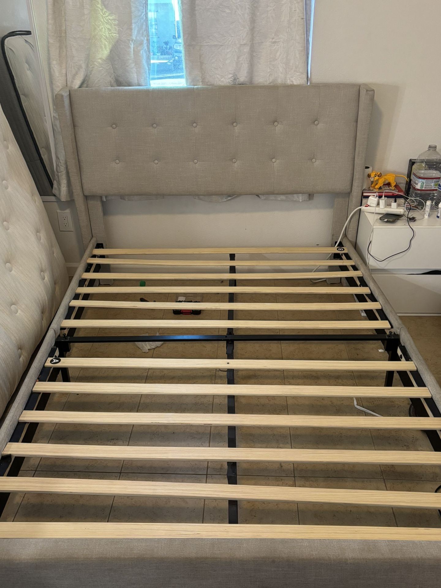 Grey Full Bed Frame