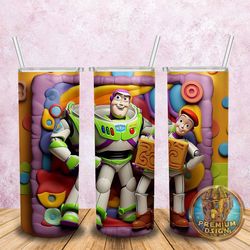 Disney Characters Skinny Tumbler 20 Oz 