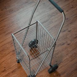 Apex Gray Collapsible Shopping Cart