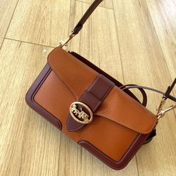 Coach Georgie Shoulder Bag In Colorblock