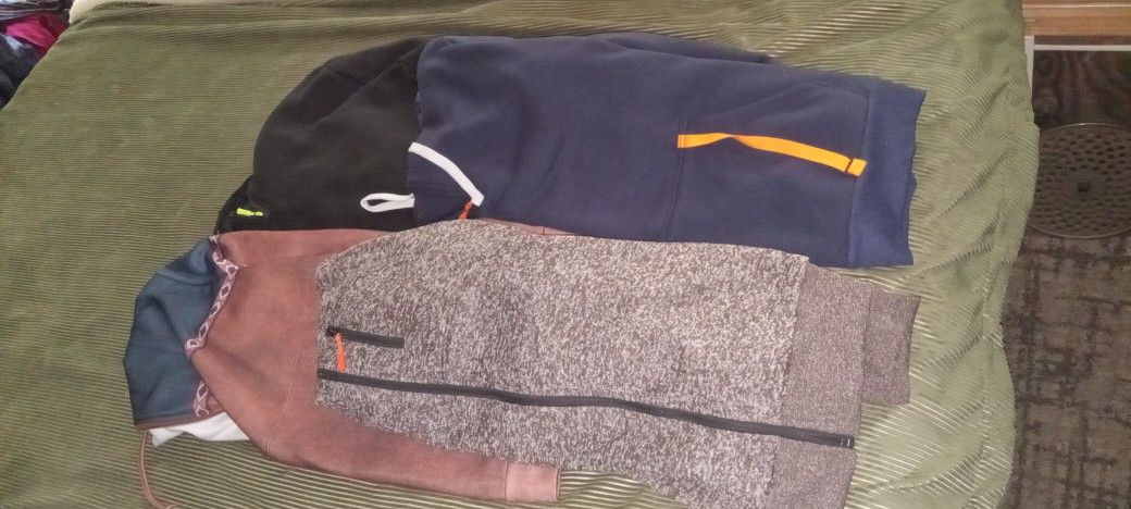 Lot Of 4 Original All Size 3xl Hooded With Pockets Jacket Deal