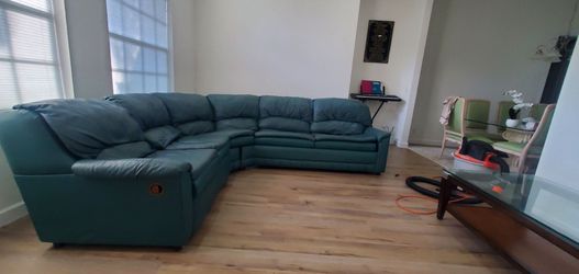 Sofa with recliner and Bed