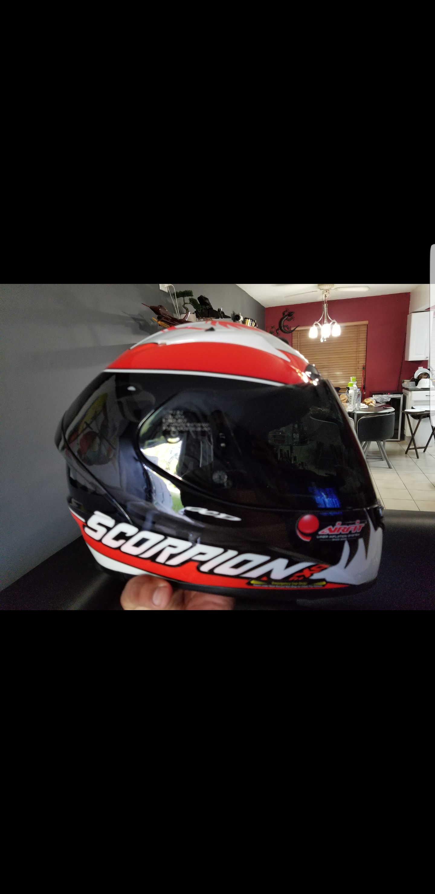motorcycle helmet (L) vest both $250