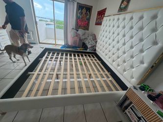 Brand new king bed with big headboard