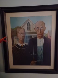 Framed Art "American Gothic"
