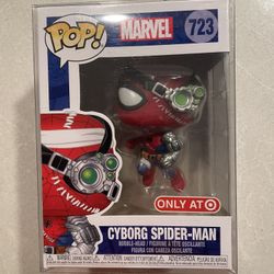 Cyborg Spider-Man Funko Pop *MINT* Target Exclusive Amazing Spiderman Marvel 723 protector
