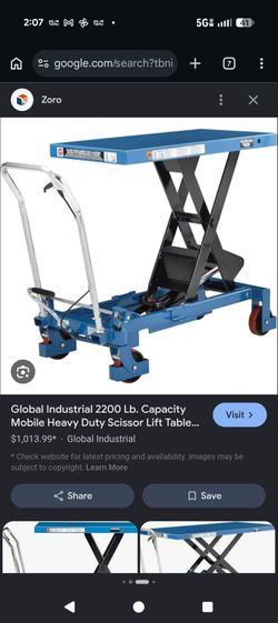Lift table.