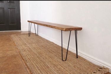 Wood bench