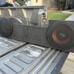 Truck Box With Subwoofers 