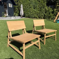 Ethnicraft N2 Lounge Chairs (2)