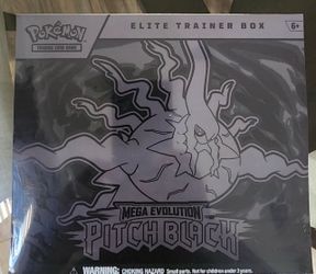 Pokemon Mega Evolution Pitch Black Elite Trainer Box Factory Sealed