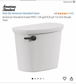 American Standard Cadet PRO 1.28 gpf/4.8 Lpf 12-Inch Rough Tank - Brand new!