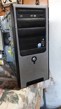 Computer case with motherboard cpu and ram AS IS