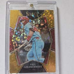 PAUL GOLDSCHMIDT 2022 Panini Select Gold Disco Premier #ed #1/10 Cardinals 