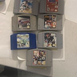 7 N64 Games Tested And Working 