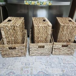 6 baskets for organization
 
