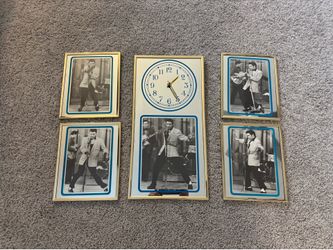 Elvis Presley 5 piece wall clock
