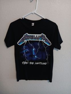 Metallica Ride the Lightning Black T-Shirt