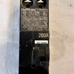 Seimens 200amp Main Breaker New