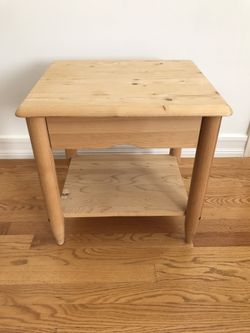 Wood Nightstand (unfinished)