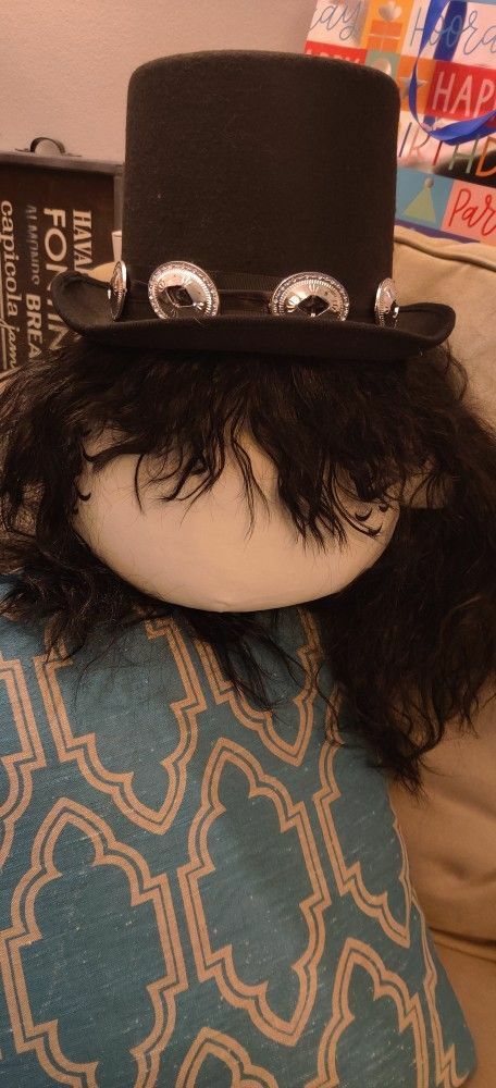 Rocker Wig & Top Hat - Slash Costume 