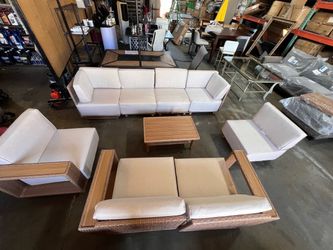 Get Upto 70% Off‼️limited time Buy Now Pay Later‼️4 to 12 seating Outdoor Wicker Patio Sectional Sofa Set with Coffee Table