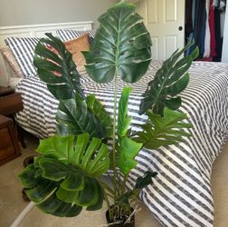 Large Faux Monstera Plant