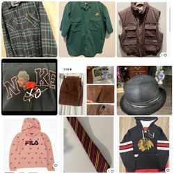 Reseller lot of vintage + modern clothes selling online business tshirt hoodie jacket vs pink gap