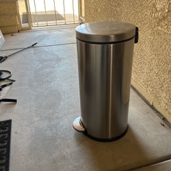 Simple Human Stainless Steel Trash Can 