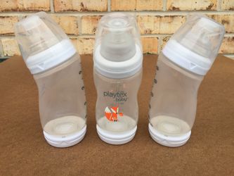 3 Playtex 9oz. VentAire Bottles