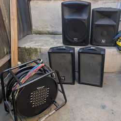 Seismic Audio SACB-24x8x100 24-Channel + Electro-Voice EV ZX4 & Electro Voice SX300 + EV Force Electro-Voice Speaker ((SOLD AS A BUNDLE))