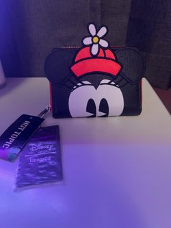Loungefly Disney Positively Minnie Mouse Women's Polka Dot Zip Around Wallet