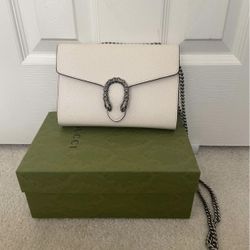 Gucci Dionysus Mini Chain Leather Wallet