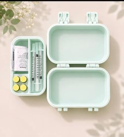 Peptide storage box with ice pack storage