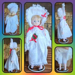 Vintage Victorian Christmas Keepsake Doll