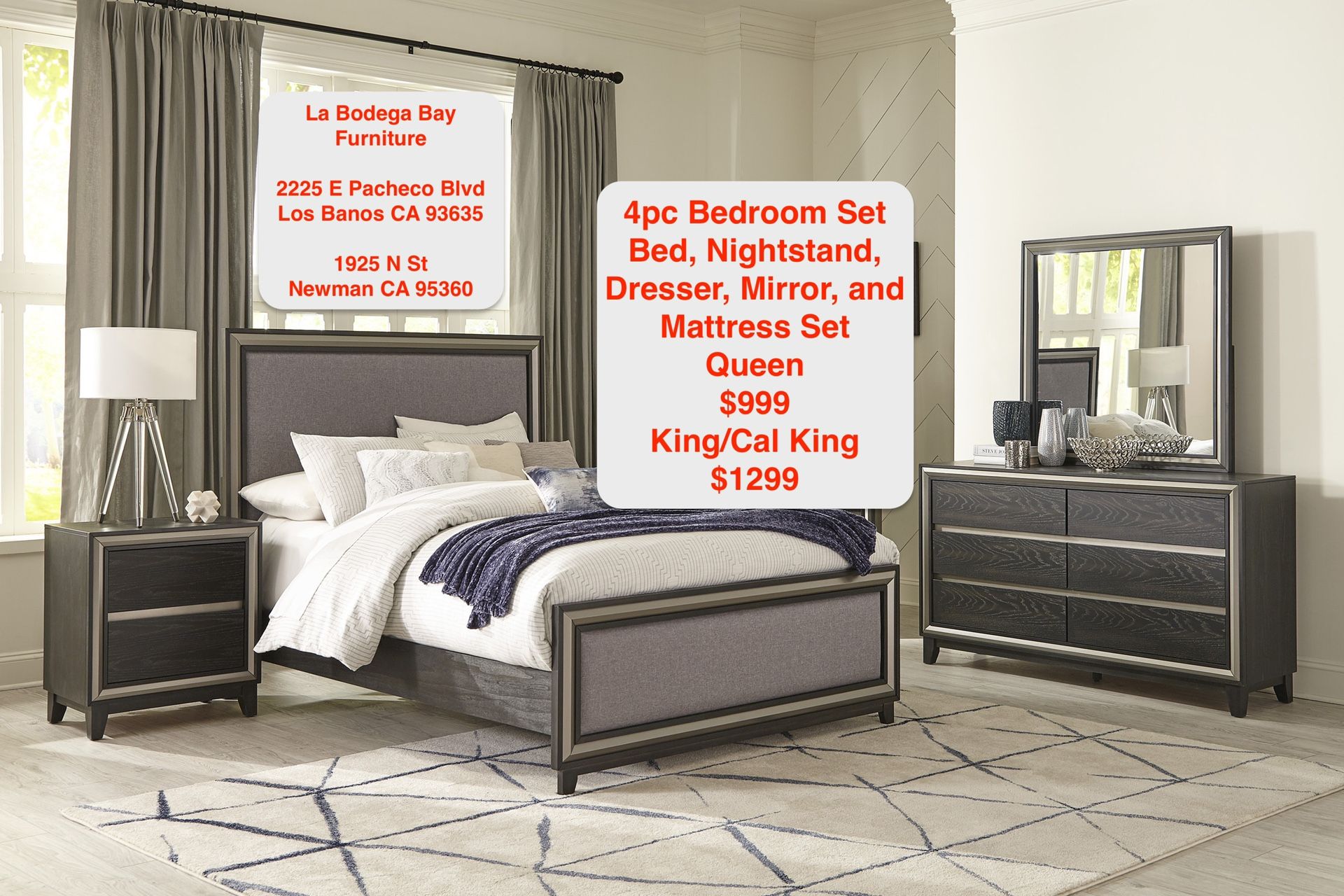 Clearance Bedroom Set With Mattress Set!