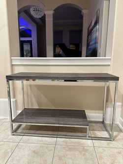 Sofa Console Table (vinyl wood)